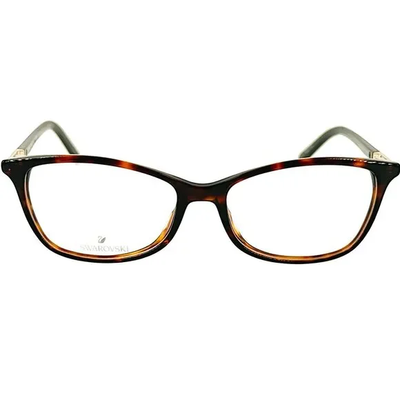 Swarovski SK5239 Womens Plastic Eyeglass Frame 052 Dark Havana 51-15 Swarovski SK5239 Womens Plastic Eyeglass Frame 055 Colored  main image 4